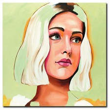 NOVAARTE quadro acrilico quadro donna pittura astratta arte moderno ritratto ORIGINALE