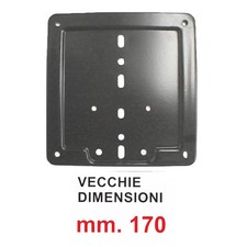 Fondo Porta Targa Ferro Nero