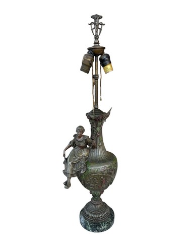 Lampada antica bronzo - , xavier