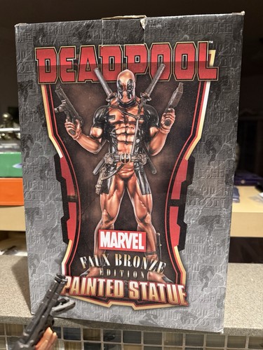 Statua deadpool finto bronzo - statua,