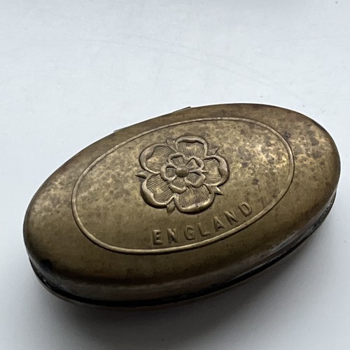 Vintage brass oval - vintage,