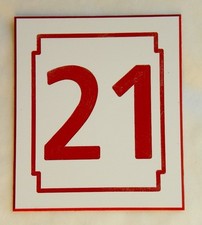 Placca etichetta numero - etichetta,