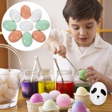  9 pezzi di legno di uova finte simulazione di legno uova in legno di