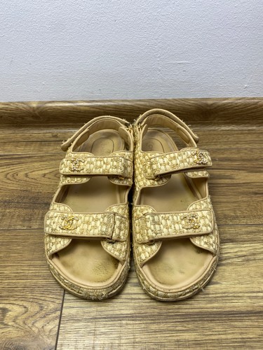 Sandali chanel rafia papà - chanel,