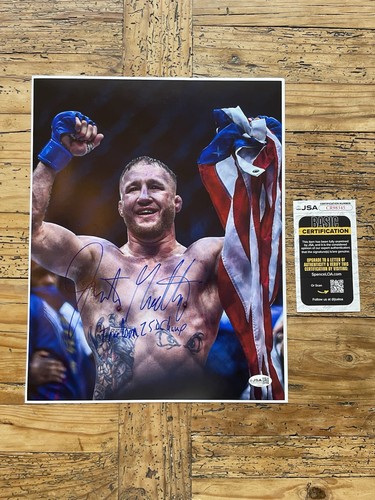Justin gaethje autografo ufc - justin,