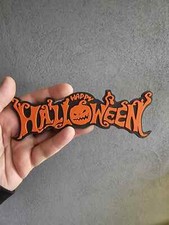 Halloween zucche scritta muro