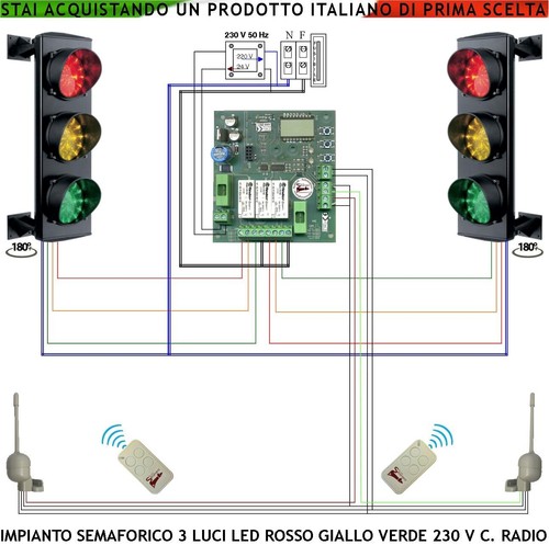 Kit impianto semaforo - impianto,