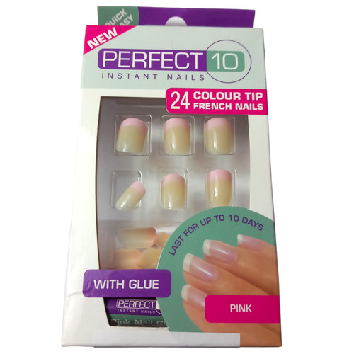 Perfetto unghie finte rosa - perfetto,