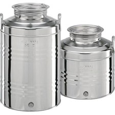 FUSTINO BIDONE PER OLIO INOX MAFFEI  RUBINETTO IN OMAGGIO