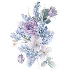 Stylish Purple Flower Wall