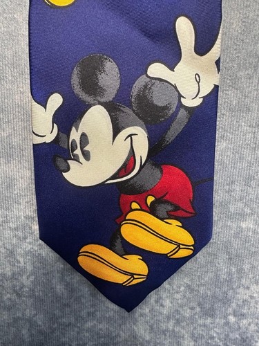 Cravatta seta blu disney store - seta,