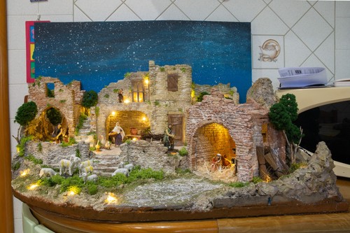 Presepe artigianale stile - presepe,
