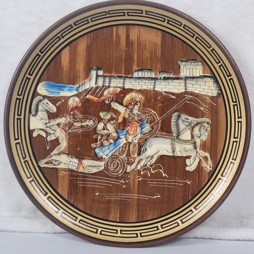 Piatto guerriero greco - , argilla