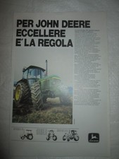 John Deere  TRATTORI  Pubblicita'  Advertising  ORIGINALE  1982