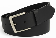 Cintura Cinta Uomo in Vera Pelle Cuoio Casual Classica Accorciabile Artigianale