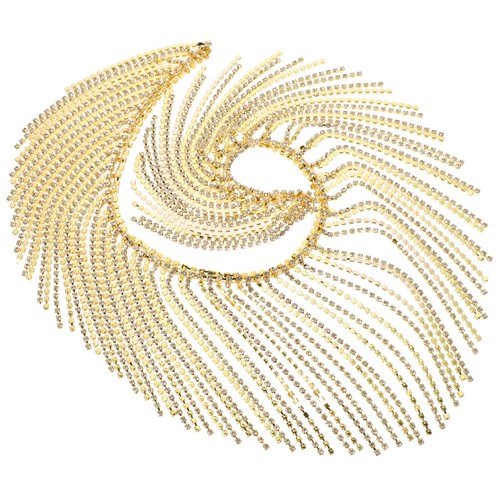 Collana con strass - ,