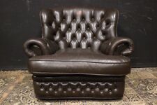 Poltrona / Armchair / Chesterfield Chester bergere / pelle marrone / inglese UK