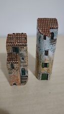 Dominique Gault ,MinatureAnni 50/60 ,Ceramica  N 2 Casette Tipiche Provenzali 
