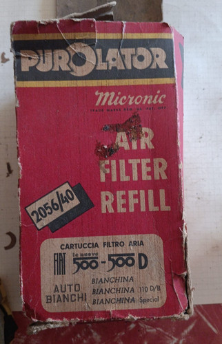 Filtro aria vintage purolator - filtro,