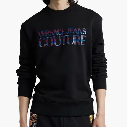 Felpa girocollo versace jeans - versace,