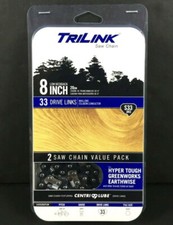 Confezione da 2 catene TRILINK S33 per seghetti ad asta 8in 8" .043 3/8"LP 5/32" misura file AA26