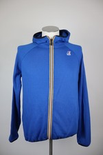 K.WAY FELPA ZIP CAPPUCCIO MAGLIA UOMO TG M MAN SWEATSHIRT CASUAL VINTAGE LOGO