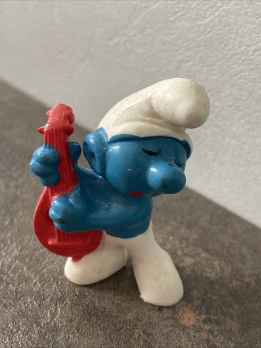 Puffo musicista mandolino - puffo,