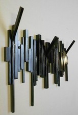 Appendiabiti a muro "Steccato" Attaccapanni a parete in ferro battuto