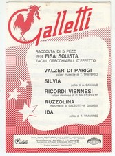 Spartiti GALLETTI BOSTON 5 pezzi per fisa solista - FISARMONICA 1987