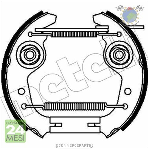 Kit ganasce freno metelli - kit,