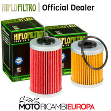 KIT COPPIA 2 FILTRI OLIO HF155 HF157 TIPO ORIGINALE HIFLO KTM 690 SMC 2008-2011
