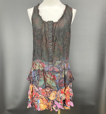 Amazing Desigual, abito gotico trasparente a strati 42 EU