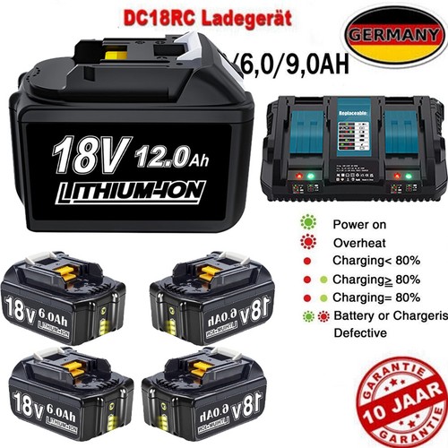 Per makita batteria 18v - per, 6,0ah