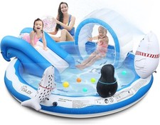 Piscina gonfiabile Splash & Play Center per bambini con scivolo bambini ghiaccio e neve