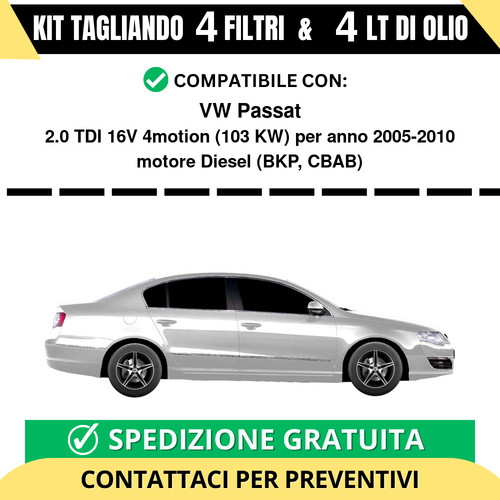 Tagliando per passat - vw, 2.0