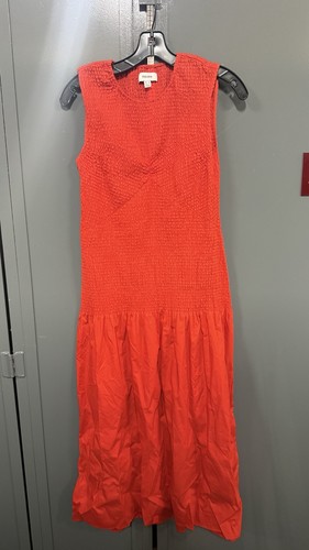 Abito estivo rosso cotone