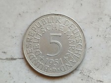 Scegli Germania Ovest 5 Marchi  Argento - Einigkeit und recht und 1951 - 1974