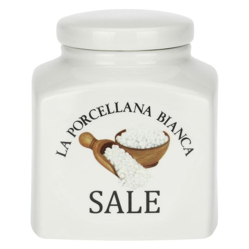 Barattolo sale porcellana - sale,