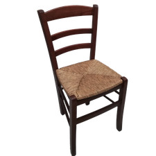 Sedia paesana legno noce