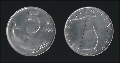 Lire 1996 delfino timone - lire,