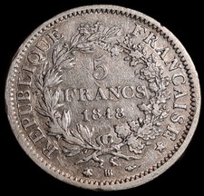5 Francs 1848 Hercule En