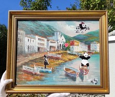 Art'Pej - Banksy Street Art Meets Impressionism - Quadro - Pezzo unico