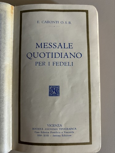 Messale quotidiano per - messale, i
