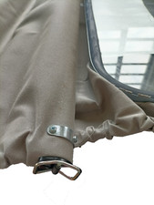 capote lunga 2cv vecchio modello lunotto grande grigia cormorano