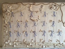 TABLEAU MATRIMONIO -COMUNIONE tema mare - completo di segnatavoli da appoggio