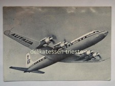 AEREO ALITALIA DC 7C Sette Mari vecchia cartolina vintage