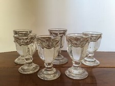 6 antichi bicchierini da
