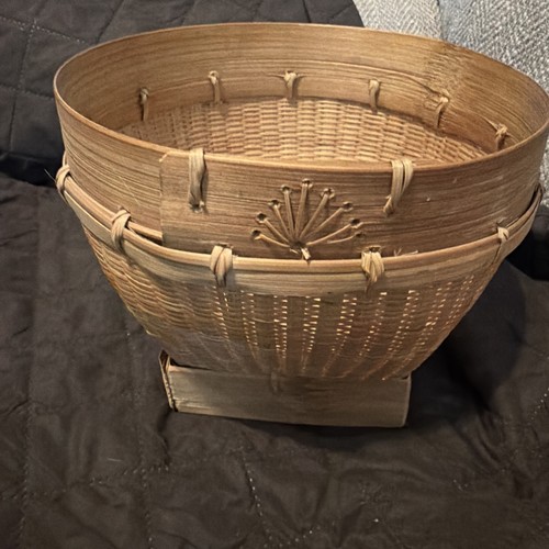 Cesto rotondo vintage - , tessuto