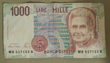 1990 Italy 1000 Lire Note