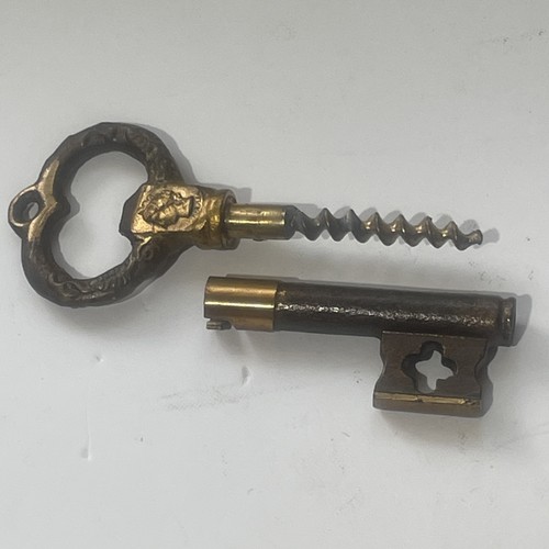 Vintage key shaped corkscrew - vintage,
